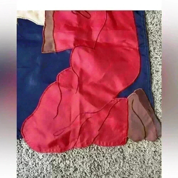 Vintage Appliqué Three Wise Men Outdoor Flag - 27 1/2” X 43 1/2” - Picture 6 of 7